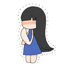 Life stamp of girl sticker #1647147