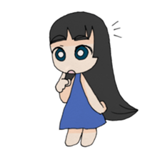 Life stamp of girl sticker #1647150