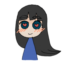 Life stamp of girl sticker #1647161