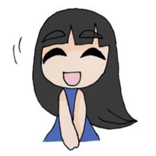 Life stamp of girl sticker #1647164