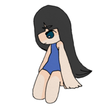 Life stamp of girl sticker #1647166