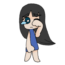 Life stamp of girl sticker #1647167