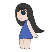 Life stamp of girl sticker #1647171