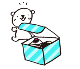 A tiny polar bear TATSUO. sticker #1648782