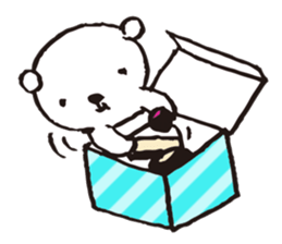 A tiny polar bear TATSUO. sticker #1648784