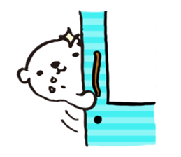 A tiny polar bear TATSUO. sticker #1648787