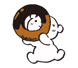 A tiny polar bear TATSUO. sticker #1648788