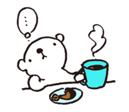 A tiny polar bear TATSUO. sticker #1648789