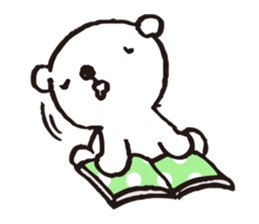 A tiny polar bear TATSUO. sticker #1648793