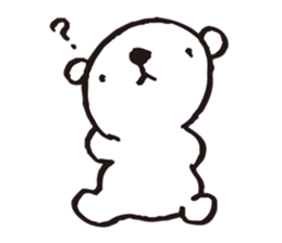 A tiny polar bear TATSUO. sticker #1648796
