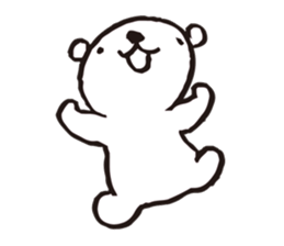 A tiny polar bear TATSUO. sticker #1648797