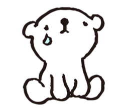 A tiny polar bear TATSUO. sticker #1648798