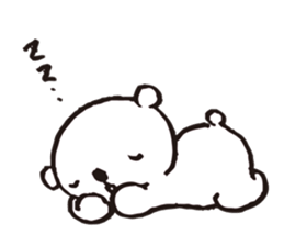 A tiny polar bear TATSUO. sticker #1648799