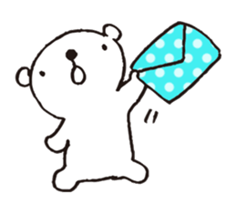 A tiny polar bear TATSUO. sticker #1648803