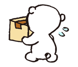 A tiny polar bear TATSUO. sticker #1648804