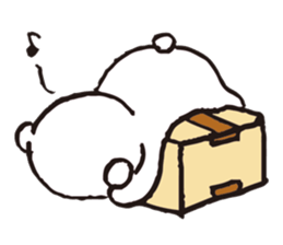 A tiny polar bear TATSUO. sticker #1648808