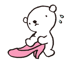 A tiny polar bear TATSUO. sticker #1648813