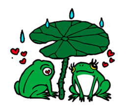 Japanese tree frog sticker #1649008