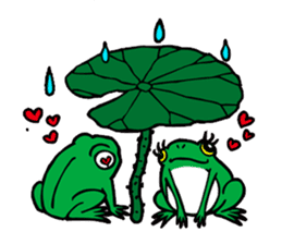Japanese tree frog sticker #1649008