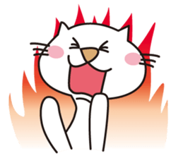 White Cat Hana and Yuki. sticker #1649077