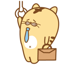 Soft cat "poteneko"(tora) on Business sticker #1649178