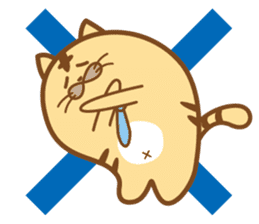 Soft cat "poteneko"(tora) on Business sticker #1649204