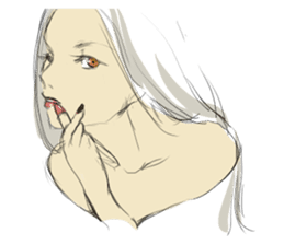 TBT girl 2 sticker #1649353