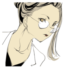 TBT girl 2 sticker #1649356