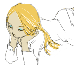 TBT girl 2 sticker #1649357