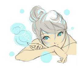 TBT girl 2 sticker #1649358