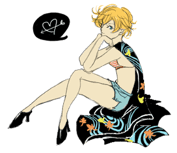 TBT girl 2 sticker #1649364