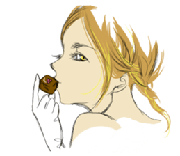 TBT girl 2 sticker #1649365