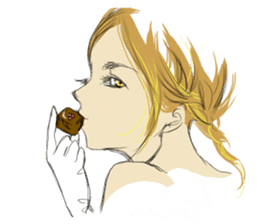 TBT girl 2 sticker #1649365