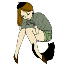 TBT girl 2 sticker #1649374