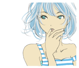 TBT girl 2 sticker #1649381