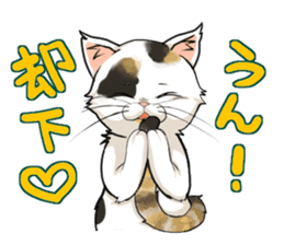 Yuki-chiyo the calico cat sticker #1649746