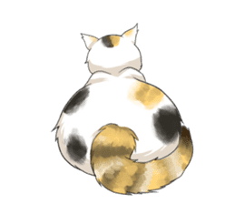 Yuki-chiyo the calico cat sticker #1649747