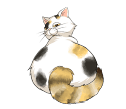 Yuki-chiyo the calico cat sticker #1649748