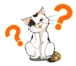 Yuki-chiyo the calico cat sticker #1649749