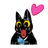 Black Cat KANN-CHAN sticker #1649834