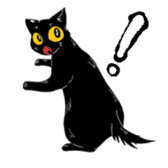 Black Cat KANN-CHAN sticker #1649835