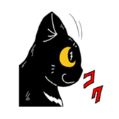Black Cat KANN-CHAN sticker #1649843