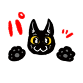 Black Cat KANN-CHAN sticker #1649846