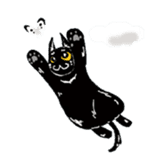 Black Cat KANN-CHAN sticker #1649847