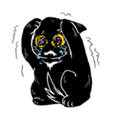 Black Cat KANN-CHAN sticker #1649848
