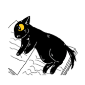 Black Cat KANN-CHAN sticker #1649854