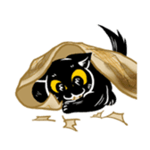 Black Cat KANN-CHAN sticker #1649856