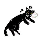 Black Cat KANN-CHAN sticker #1649857