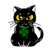 Black Cat KANN-CHAN sticker #1649858