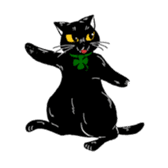 Black Cat KANN-CHAN sticker #1649859